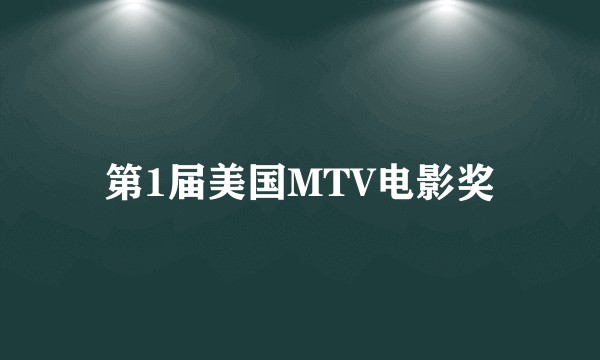 第1届美国MTV电影奖