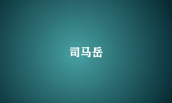 司马岳