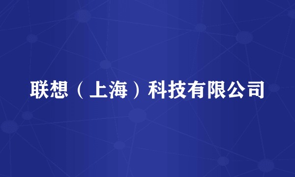 联想（上海）科技有限公司