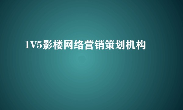 1V5影楼网络营销策划机构