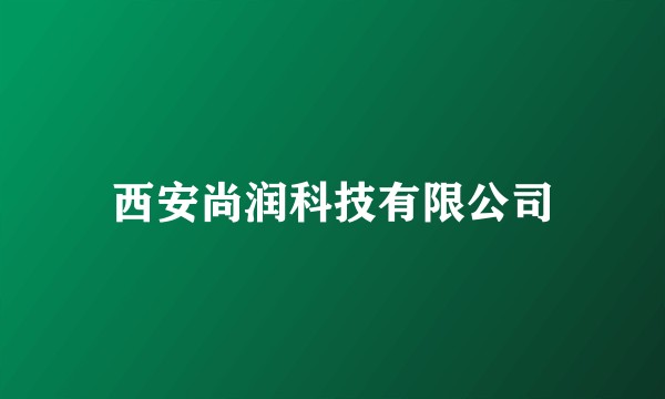 西安尚润科技有限公司