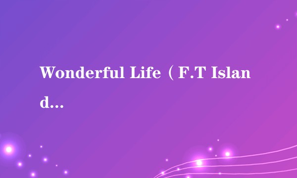 Wonderful Life（F.T Island演唱歌曲）