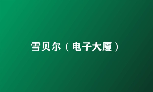 雪贝尔（电子大厦）