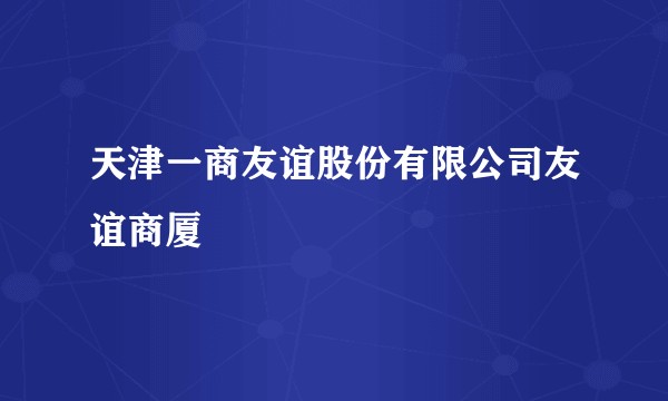 天津一商友谊股份有限公司友谊商厦