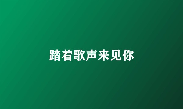 踏着歌声来见你