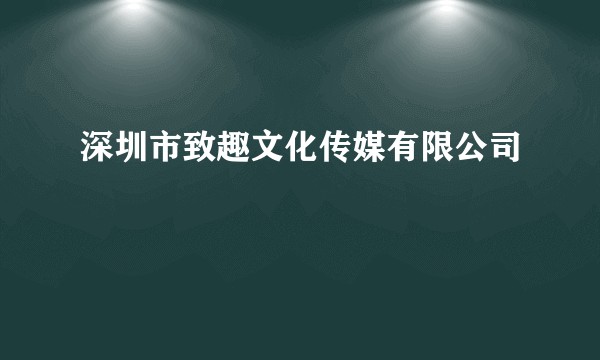 深圳市致趣文化传媒有限公司
