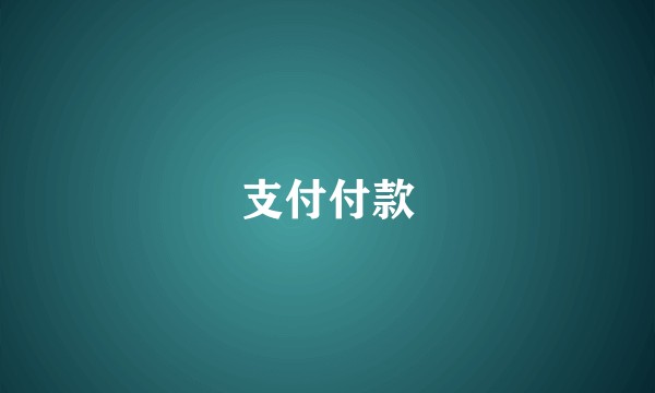 支付付款