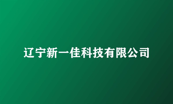 辽宁新一佳科技有限公司