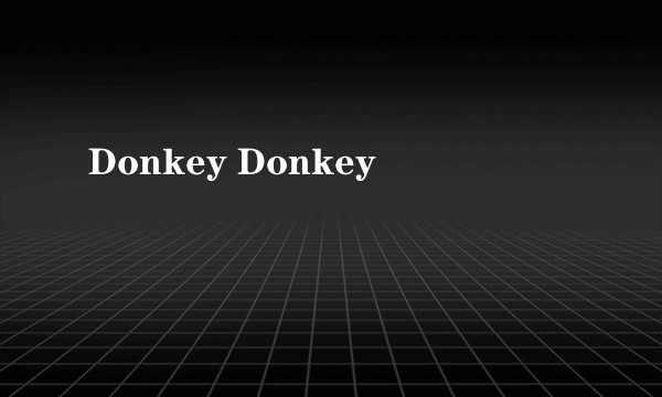 Donkey Donkey