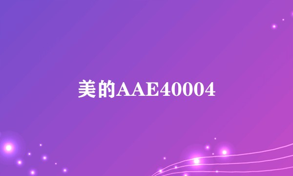 美的AAE40004