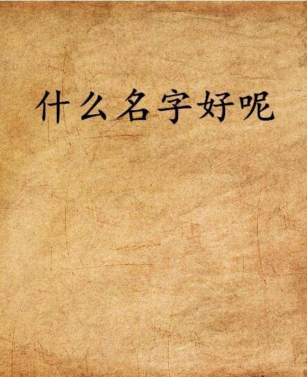 什么名字好呢
