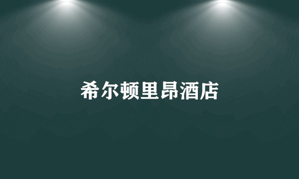 希尔顿里昂酒店