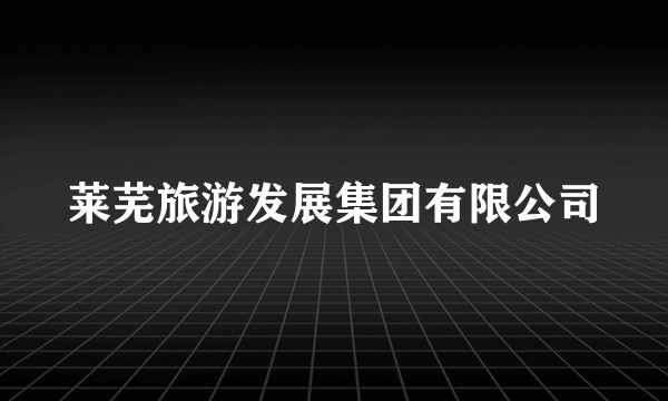 莱芜旅游发展集团有限公司