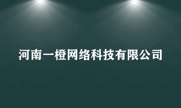 河南一橙网络科技有限公司