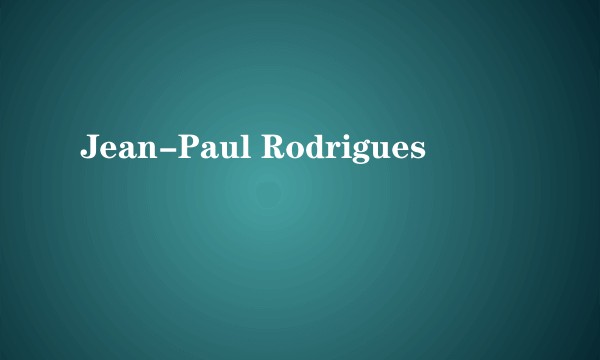 Jean-Paul Rodrigues