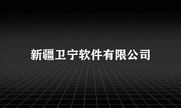 新疆卫宁软件有限公司