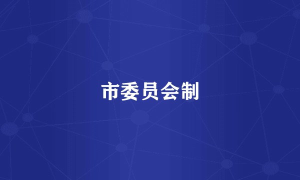 市委员会制