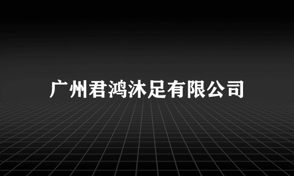 广州君鸿沐足有限公司
