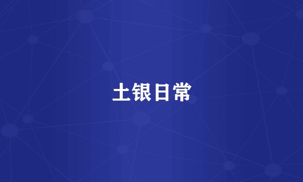 土银日常
