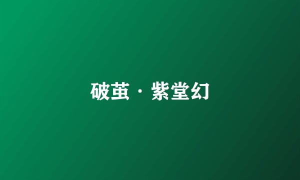 破茧·紫堂幻