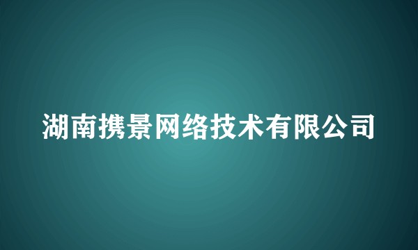 湖南携景网络技术有限公司
