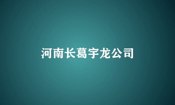 河南长葛宇龙公司