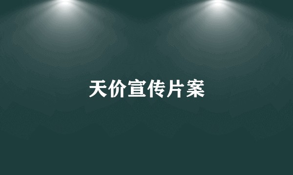 天价宣传片案