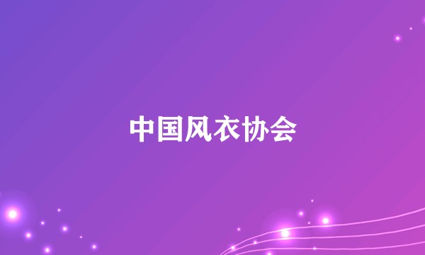 中国风衣协会