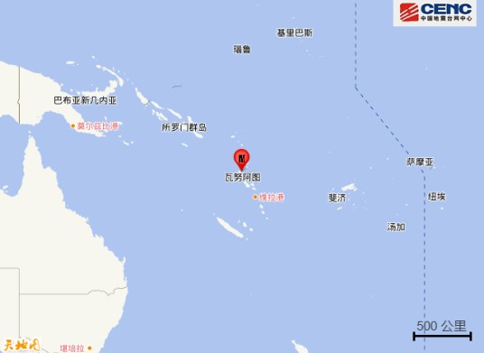 1·15瓦努阿图群岛地震