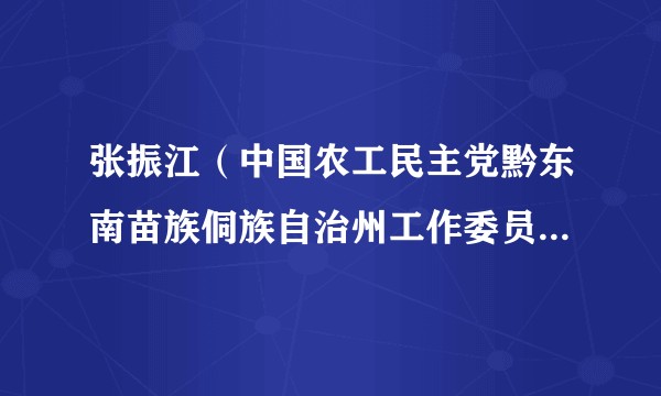 张振江（中国农工民主党黔东南苗族侗族自治州工作委员会副主委）
