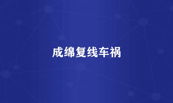 成绵复线车祸