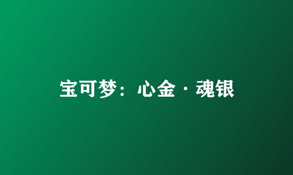 宝可梦：心金·魂银