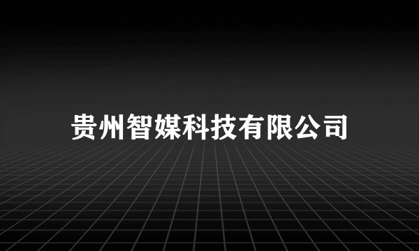 贵州智媒科技有限公司