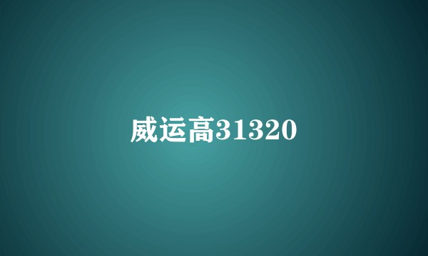 威运高31320