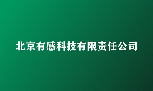 北京有感科技有限责任公司