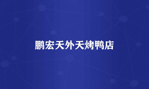 鹏宏天外天烤鸭店