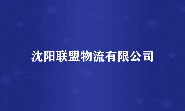 沈阳联盟物流有限公司