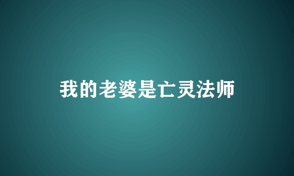 我的老婆是亡灵法师