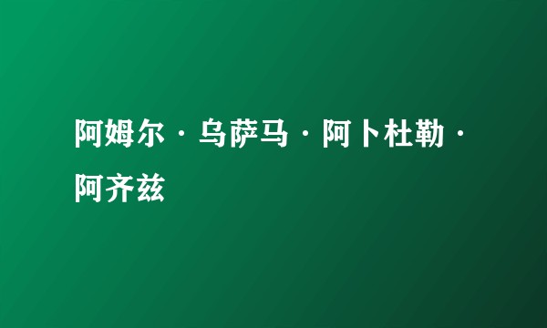 阿姆尔·乌萨马·阿卜杜勒·阿齐兹
