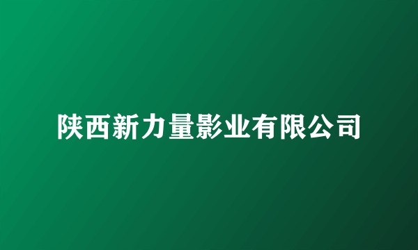 陕西新力量影业有限公司