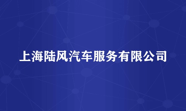 上海陆风汽车服务有限公司