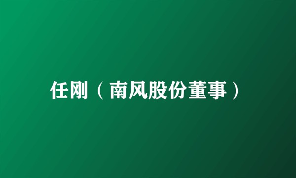 任刚（南风股份董事）