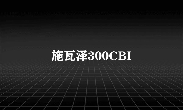 施瓦泽300CBI