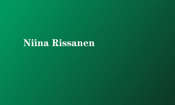 Niina Rissanen