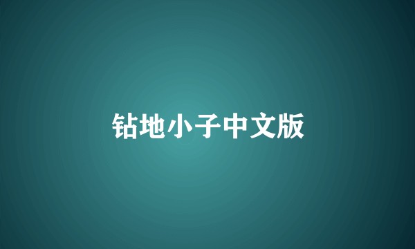 钻地小子中文版