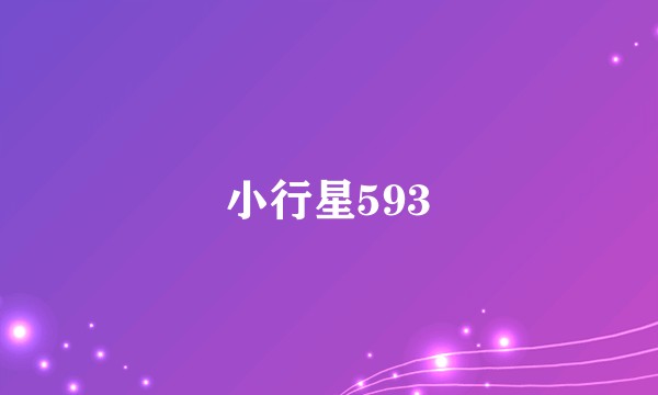 小行星593