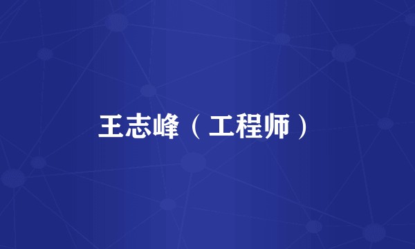王志峰（工程师）
