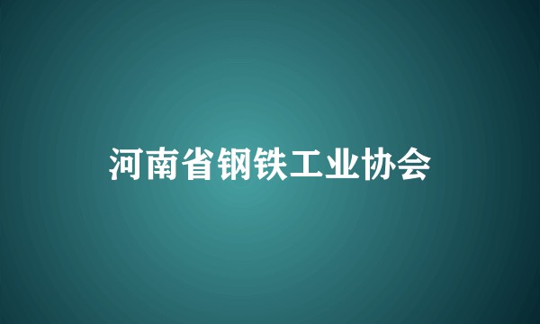 河南省钢铁工业协会