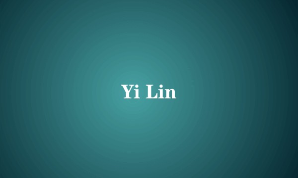 Yi Lin