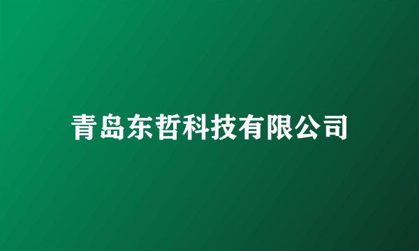 青岛东哲科技有限公司